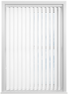 Trinity (Blackout), White - Vertical Blind